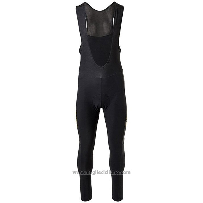 2021 Abbigliamento Ciclismo Jumbo Visma Nero Giallo Manica Lunga e Salopette
